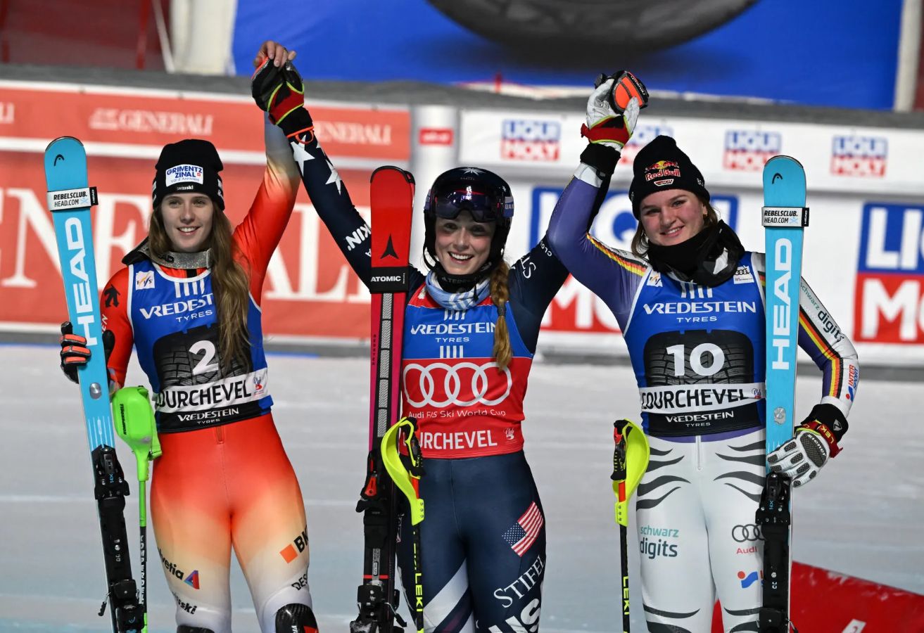 Weltcup-Slalom der Damen in Courchevel